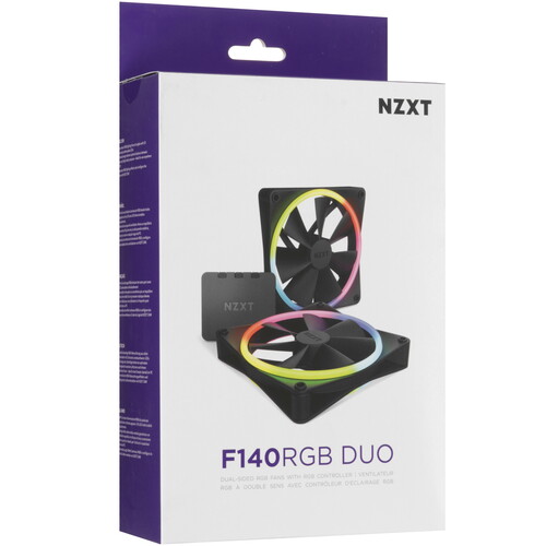 Купить Комплект вентиляторов NZXT F140 RGB DUO Double pack  5610399. Характеристики, отзывы и цены в Донецке
