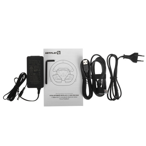 Купить Руль Artplays V-1600 Pro Plus Force Feedback черный  9080278. Характеристики, отзывы и цены в Донецке
