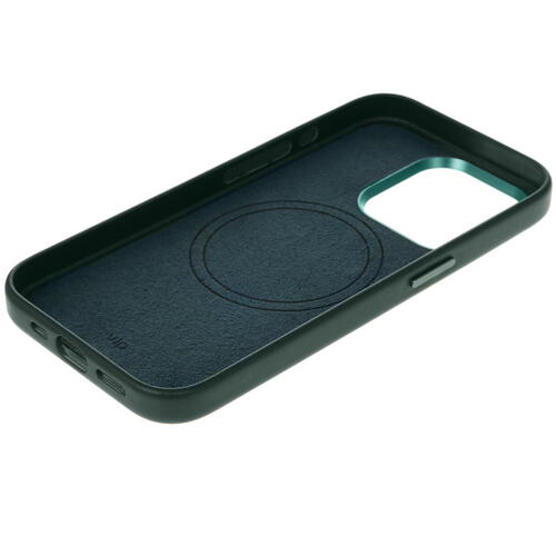 Купить Накладка  VLP Ecopelle Case with MagSafe для Apple iPhone 15 Pro зеленый  5460450. Характеристики, отзывы и цены в Донецке