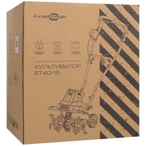 Купить Электрический культиватор FinePower ET40-15  5058364. Характеристики, отзывы и цены в Донецке