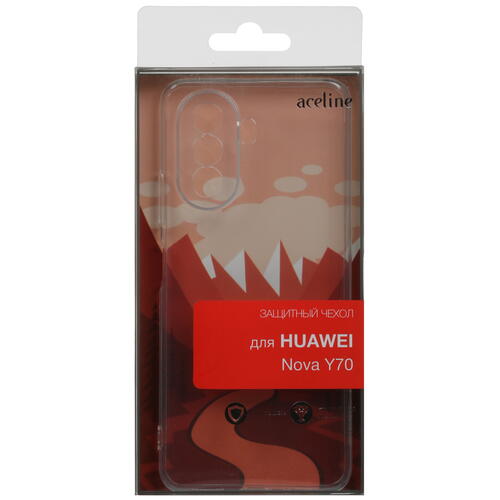 Купить Накладка  Aceline Silicone для HUAWEI nova Y70 прозрачный  5050669. Характеристики, отзывы и цены в Донецке