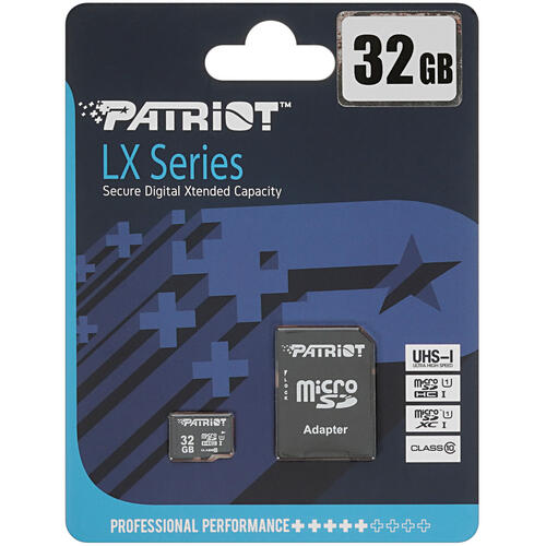 Купить Карта памяти Patriot LX microSDHC 32 ГБ [PSF32GMCSDHC10]  5022469. Характеристики, отзывы и цены в Донецке