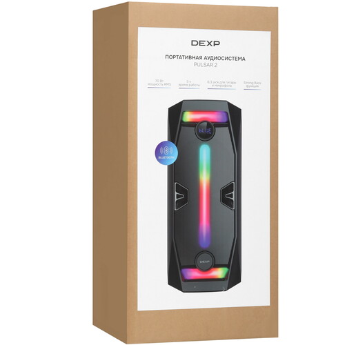 Купить Портативная аудиосистема DEXP Pulsar 2, черный  5084795. Характеристики, отзывы и цены в Донецке