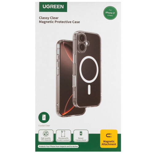 Купить Накладка  Ugreen для Apple iPhone 17 прозрачный  5643844. Характеристики, отзывы и цены в Донецке