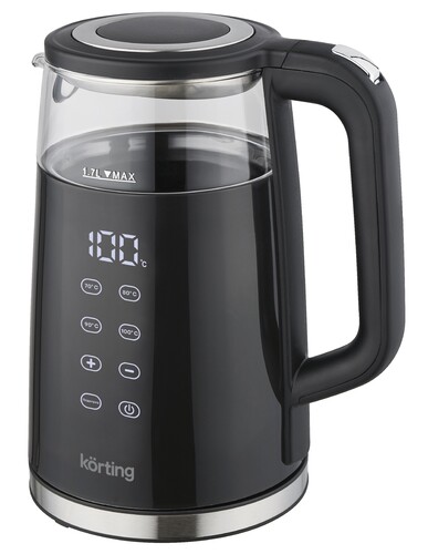 Купить Электрочайник Korting KWK 0907 G черный  9167821. Характеристики, отзывы и цены в Донецке