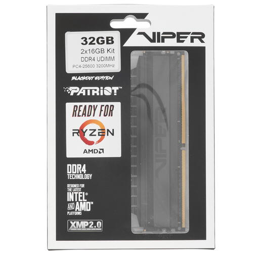 Купить Оперативная память Patriot Viper 4 Blackout [PVB432G320C6K] 32 ГБ  1645099. Характеристики, отзывы и цены в Донецке