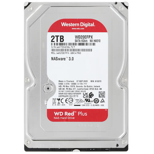 Купить 2 ТБ Жесткий диск WD Red Plus [WD20EFPX]  5434332. Характеристики, отзывы и цены в Донецке