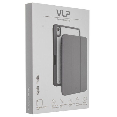 Купить Чехол-книжка VLP Split Folio для Apple iPad mini (6-7th Gen) фиолетовый  9263543. Характеристики, отзывы и цены в Донецке