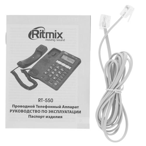 Купить Телефон проводной Ritmix RT-550  5089267. Характеристики, отзывы и цены в Донецке