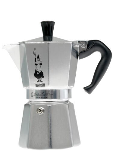 Купить Гейзерная кофеварка Bialetti Moka Express серебристый  1122969. Характеристики, отзывы и цены в Донецке