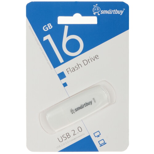 Купить Память USB Flash 16 ГБ Smartbuy Scout [SB016GB2SCW]  9954175. Характеристики, отзывы и цены в Донецке