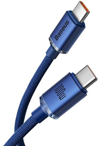 Купить Кабель круглый Baseus USB Type-C - USB Type-C синий 2 м  9167064. Характеристики, отзывы и цены в Донецке