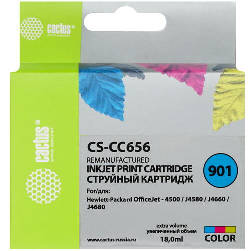 Купить Картридж Cactus CS-CC656 многоцветный  7942671. Характеристики, отзывы и цены в Донецке