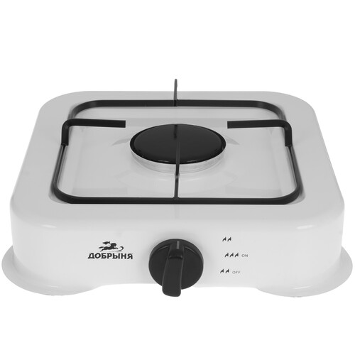 Купить Газовая плитка Добрыня DO-2250W белый  9213019. Характеристики, отзывы и цены в Донецке
