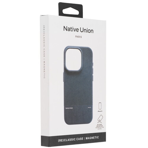 Купить Накладка  Native Union (Re)Classic Case для Apple iPhone 16 синий  5474268. Характеристики, отзывы и цены в Донецке