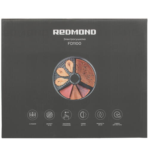 Купить Сушилка для овощей и фруктов Redmond FD1100 черный  9007577. Характеристики, отзывы и цены в Донецке