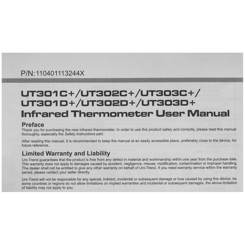 Купить Пирометр UNI-T UT302C+  9311361. Характеристики, отзывы и цены в Донецке