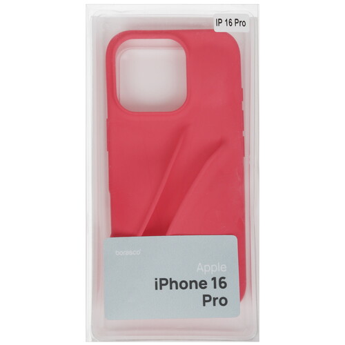 Купить Накладка  BoraSCO для Apple iPhone 16 Pro розовый  5498125. Характеристики, отзывы и цены в Донецке