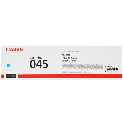 Купить Картридж лазерный Canon 045 голубой, с чипом  1327290. Характеристики, отзывы и цены в Донецке