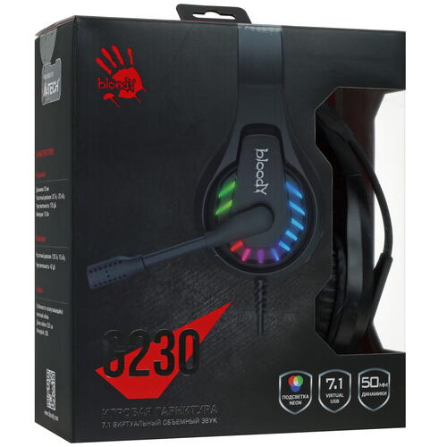 Купить Проводные наушники A4Tech Bloody G230 черный 2022  5080693. Характеристики, отзывы и цены в Донецке