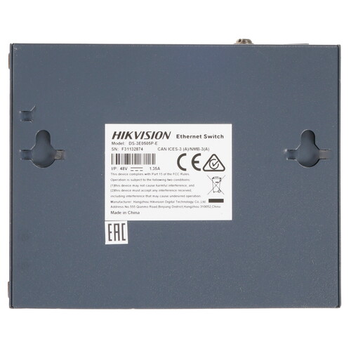 Купить Коммутатор Hikvision DS-3E0505P-E  4837616. Характеристики, отзывы и цены в Донецке
