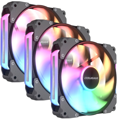 Купить Комплект вентиляторов Cougar APOLAR 120 ARGB [CF-APR12HB3-RGB] черный  5454570. Характеристики, отзывы и цены в Донецке