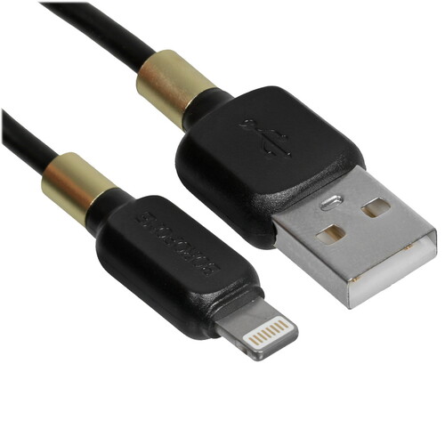 Купить Кабель круглый Borofone Lightning 8-pin - USB 2.0 Type-A черный 1 м  5475097. Характеристики, отзывы и цены в Донецке