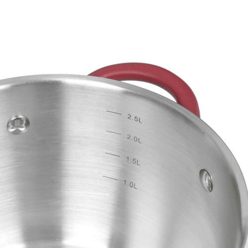 Купить Кастрюля Inhouse Marsala 3.2 л 20 см серебристый  5445078. Характеристики, отзывы и цены в Донецке