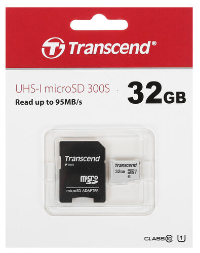 Купить Карта памяти Transcend 300S microSDHC 32 ГБ [TS32GUSD300S-A]  1275803. Характеристики, отзывы и цены в Донецке