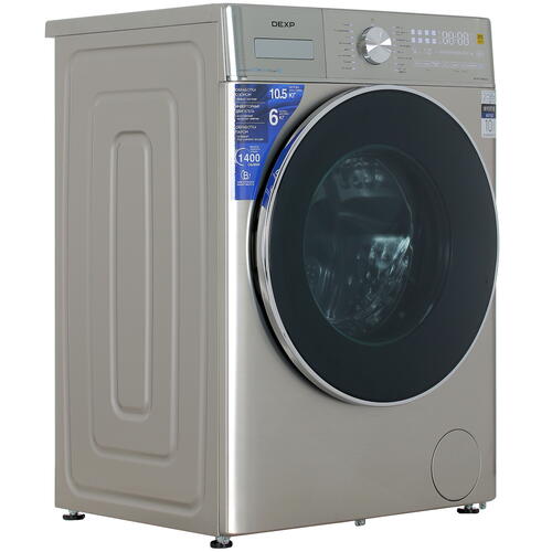 Купить Стирально-сушильная машина DEXP WD-F1014DMG/MGSI серебристый  5427732. Характеристики, отзывы и цены в Донецке