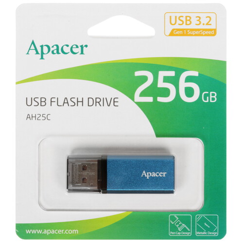 Купить Память USB Flash 256 ГБ Apacer AH25C  5634544. Характеристики, отзывы и цены в Донецке