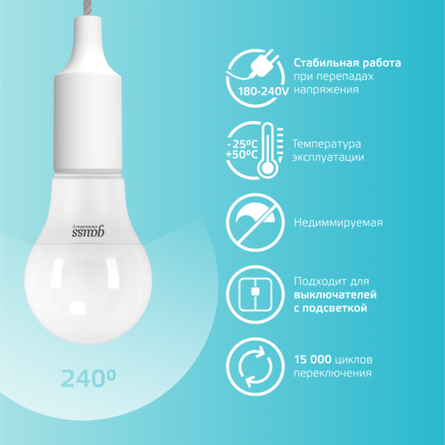 Купить Комплект светодиодных ламп Gauss Elementary 23229  5613110. Характеристики, отзывы и цены в Донецке