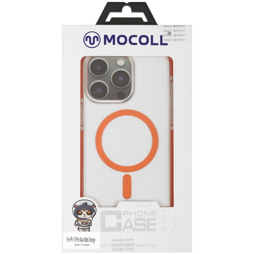 Купить Накладка  MOCOLL Jelly Series для Apple iPhone 15 Pro Max оранжевый/прозрачный  5466691. Характеристики, отзывы и цены в Донецке