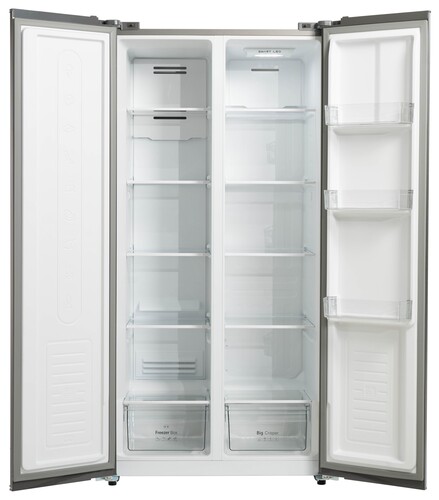 Купить Холодильник Side by Side   Бирюса SBS 400 DI серый  9174204. Характеристики, отзывы и цены в Донецке