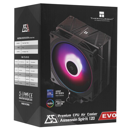 Купить Кулер для процессора Thermalright Assassin Spirit 120 RGB  9120301. Характеристики, отзывы и цены в Донецке