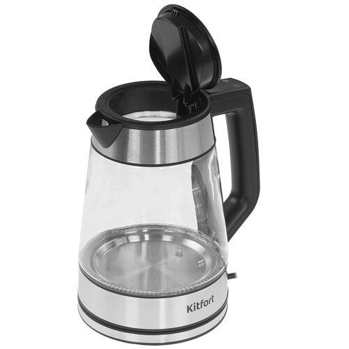 Купить Электрочайник Kitfort KT-6712 серебристый  9220558. Характеристики, отзывы и цены в Донецке