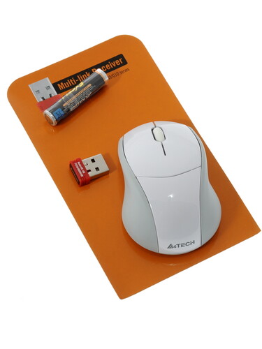 Купить Мышь беспроводная A4Tech G7-100N-2 V-Track  белый  0133517. Характеристики, отзывы и цены в Донецке