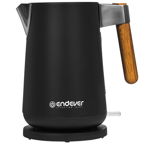 Купить Электрочайник Endever KR-372S черный  9207963. Характеристики, отзывы и цены в Донецке
