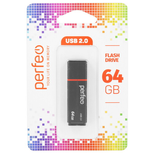 Купить Память USB Flash 64 ГБ Perfeo C01G2 [PF-C01G2B064]  9209264. Характеристики, отзывы и цены в Донецке