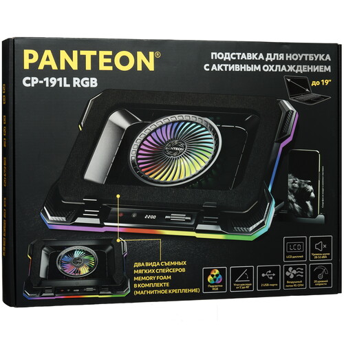 Купить Охлаждающая подставка PANTEON CP-191L черный  9271783. Характеристики, отзывы и цены в Донецке