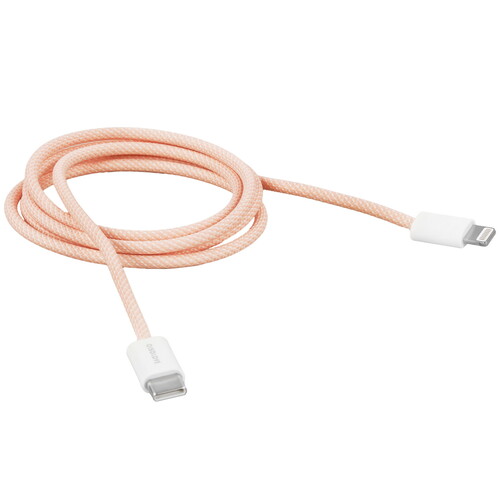 Купить Кабель круглый SOLOVE Lightning 8-pin - USB Type-C розовый 1 м  5479978. Характеристики, отзывы и цены в Донецке