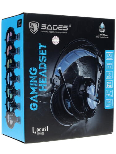 Купить Проводные наушники SADES SA-904 Locust черный 2018  1186485. Характеристики, отзывы и цены в Донецке