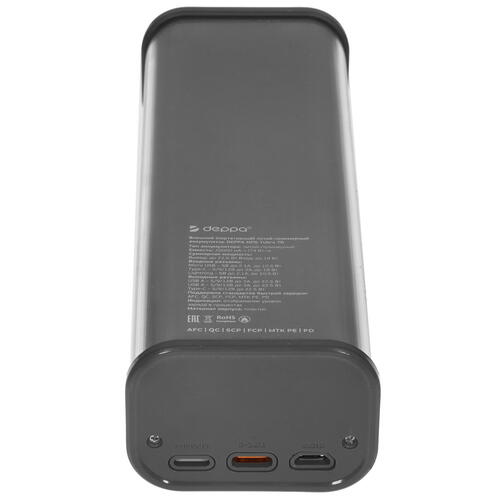 Купить Портативный аккумулятор DEPPA NRG Turbo Crystal серый  5415828. Характеристики, отзывы и цены в Донецке