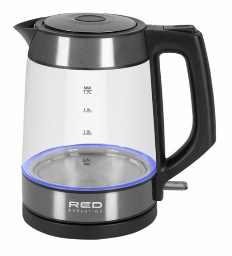 Купить Электрочайник RED evolution RK-G20 серебристый  9125771. Характеристики, отзывы и цены в Донецке