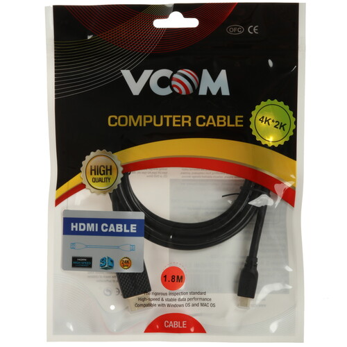 Купить Кабель  VCOM HDMI - micro HDMI, 1.8 м  5471735. Характеристики, отзывы и цены в Донецке