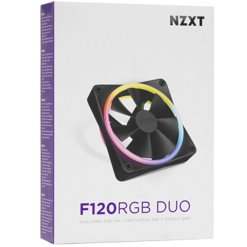 Купить Вентилятор NZXT F120 RGB DUO [RF-D12SF-B1] черный  5610379. Характеристики, отзывы и цены в Донецке