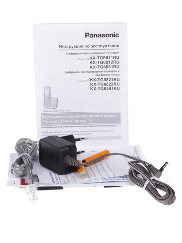 Купить Телефон беспроводной (DECT) Panasonic KX-TG6811RUB  0168966. Характеристики, отзывы и цены в Донецке