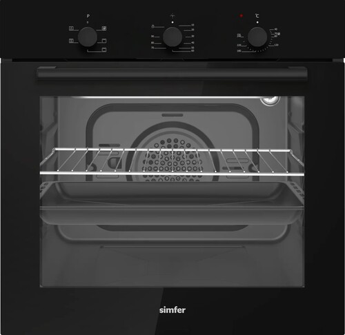 Купить Электрический духовой шкаф Simfer B6EB16070 черный  9240916. Характеристики, отзывы и цены в Донецке