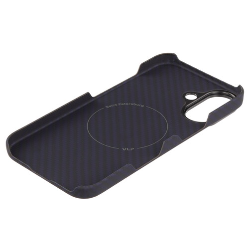 Купить Накладка  VLP Kevlar Case для Apple iPhone 16 синий/черный  5487100. Характеристики, отзывы и цены в Донецке