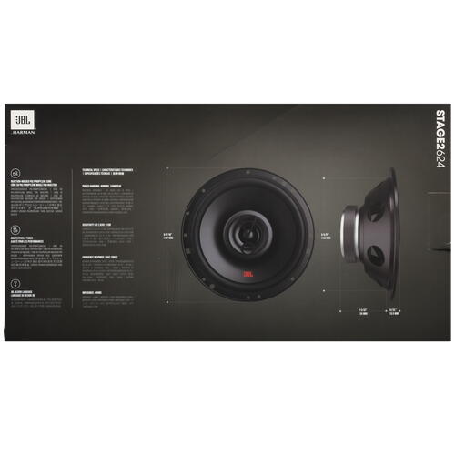 Купить Коаксиальная акустическая система JBL STAGE2 624  5423129. Характеристики, отзывы и цены в Донецке